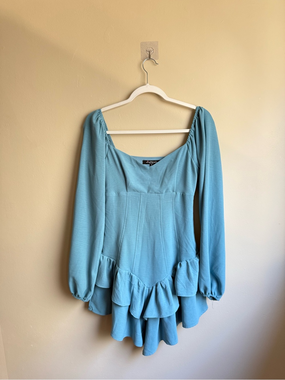 Mixed Threads Blue Mini Dress Size Medium